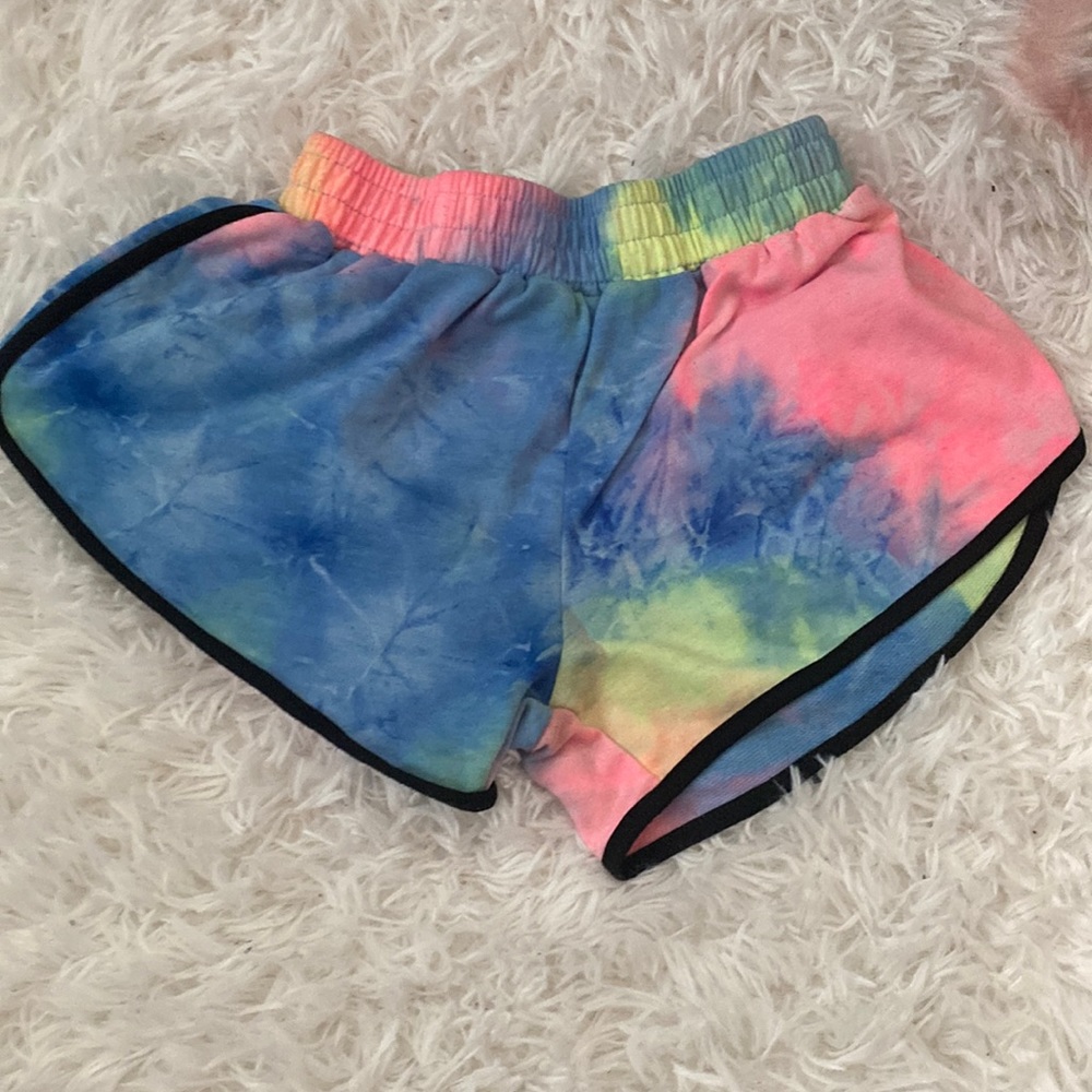 tye dye booty shorts. Size-Doesn’t have size tag but i think they are adult XXS.